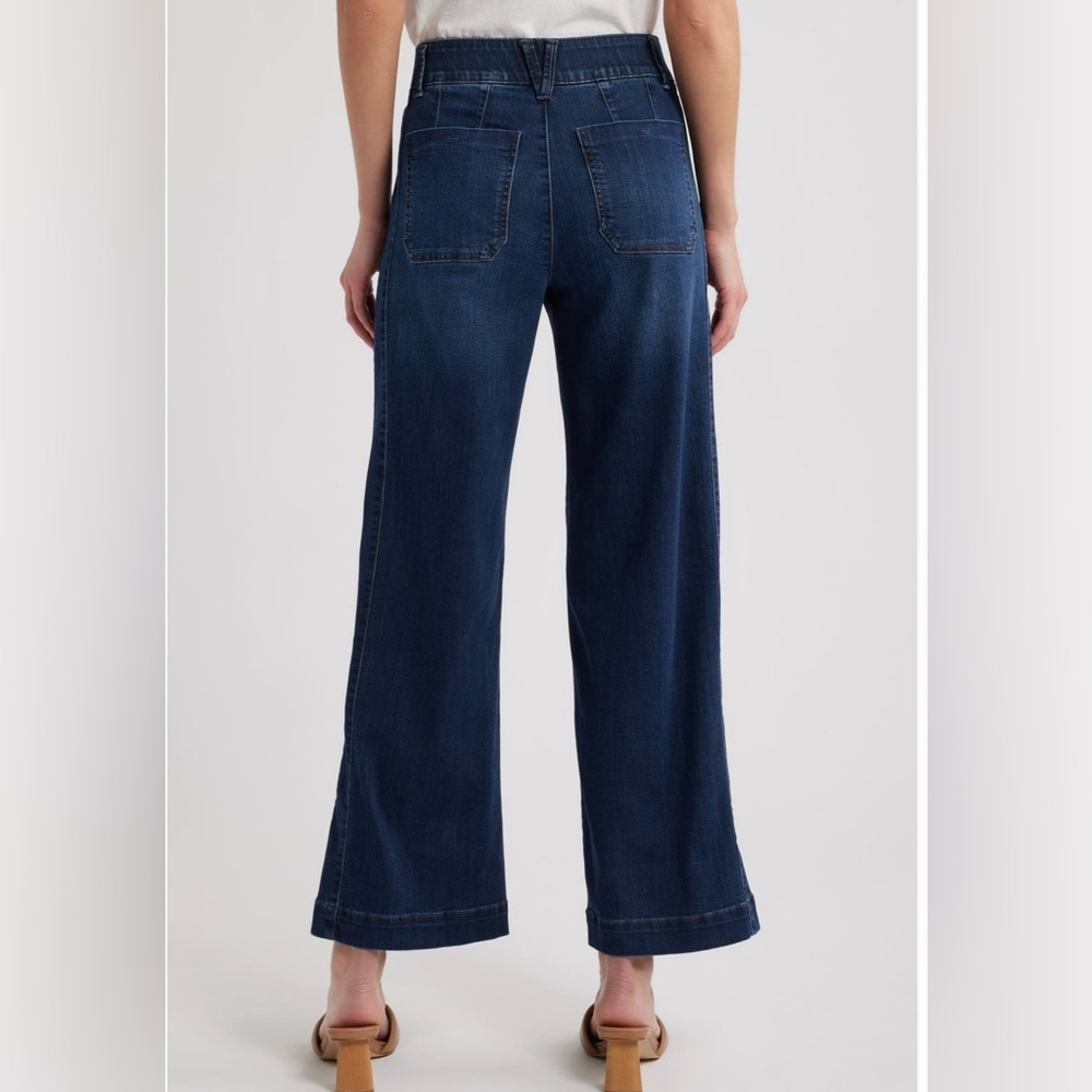 Wit & Wisdom Blue Flare Wide Leg Jeans - Picture 2 of 4